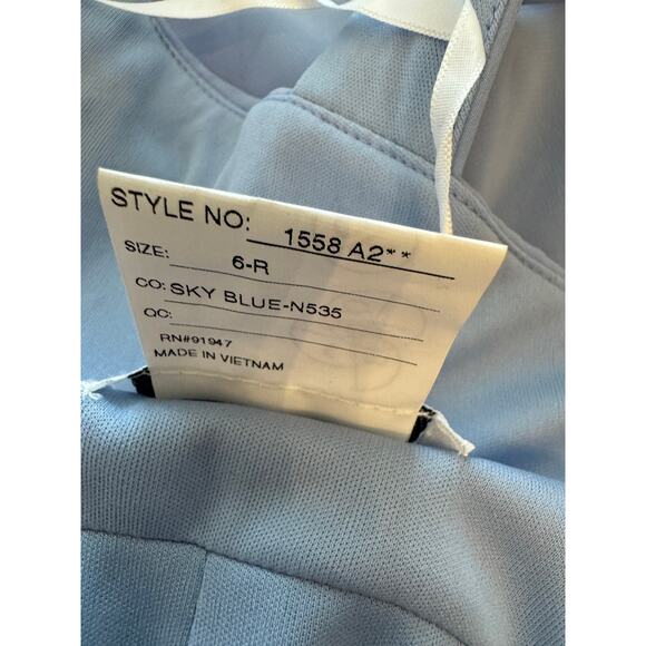 New ~ AFTER SIX ~1558 Contoured Wide Strap Sweetheart Maxi Dress Size 6 - Picture 7 of 8